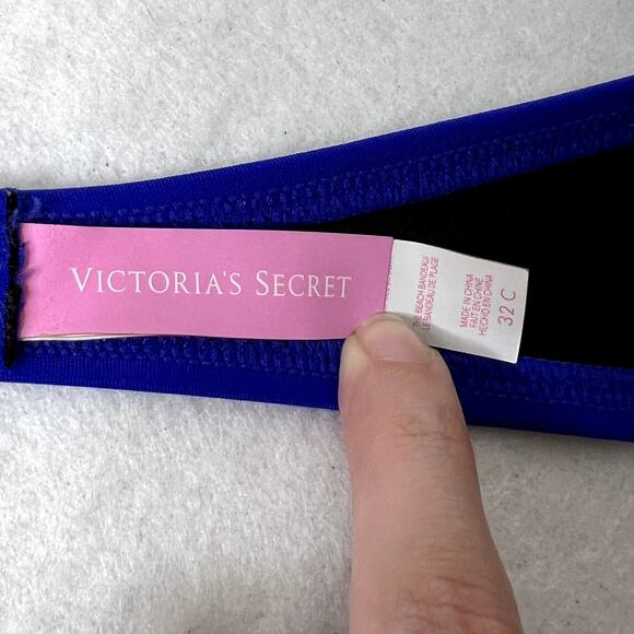 Victoria's Secret Blue Strapless Push Up Bikini Top - Picture 6 of 8